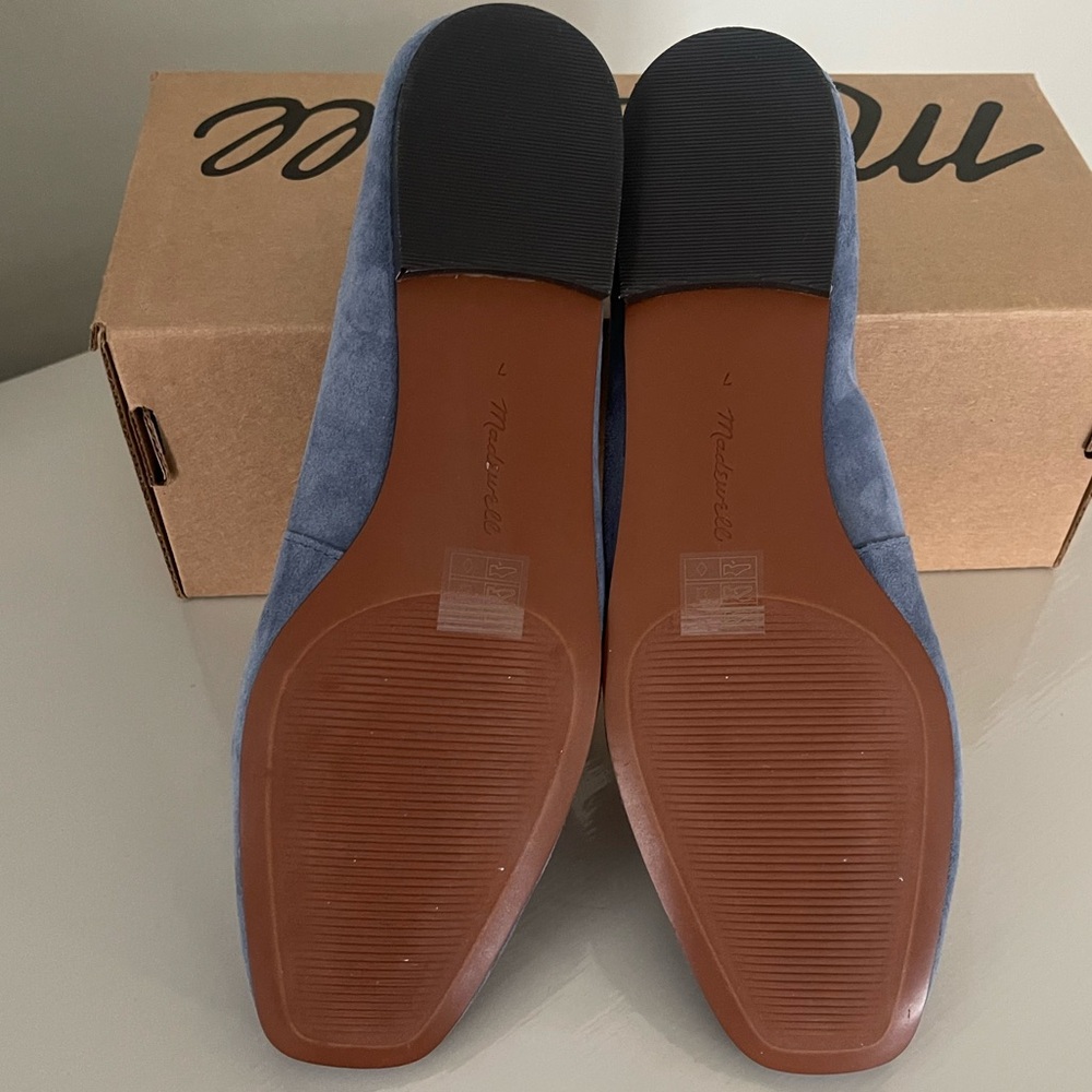Madewell The Mylie Ballet Flat in Balsalt Blue Suede - Picture 8 of 8